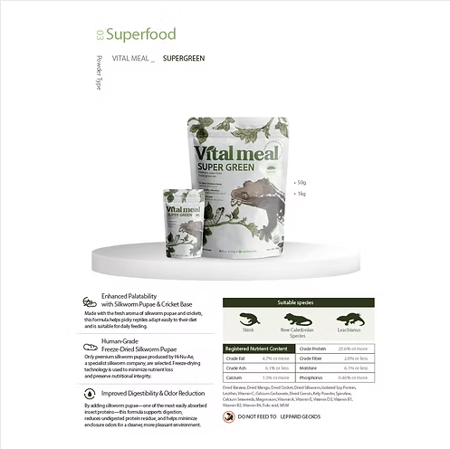 Vital Meal SUPER GREEN - Gecko Diet