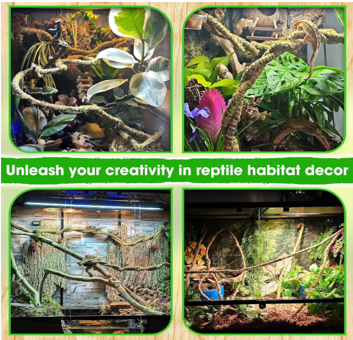 Duspro Bendable Mossy Reptile Vine
